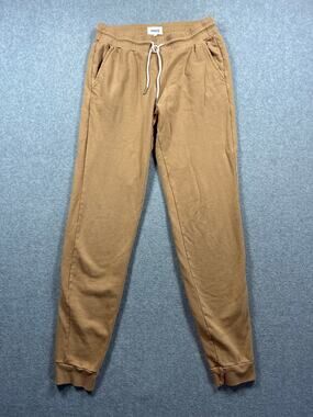 MATE the Label Organic Fleece Jogger Pant Women's Small Tan/Brown High-Rise